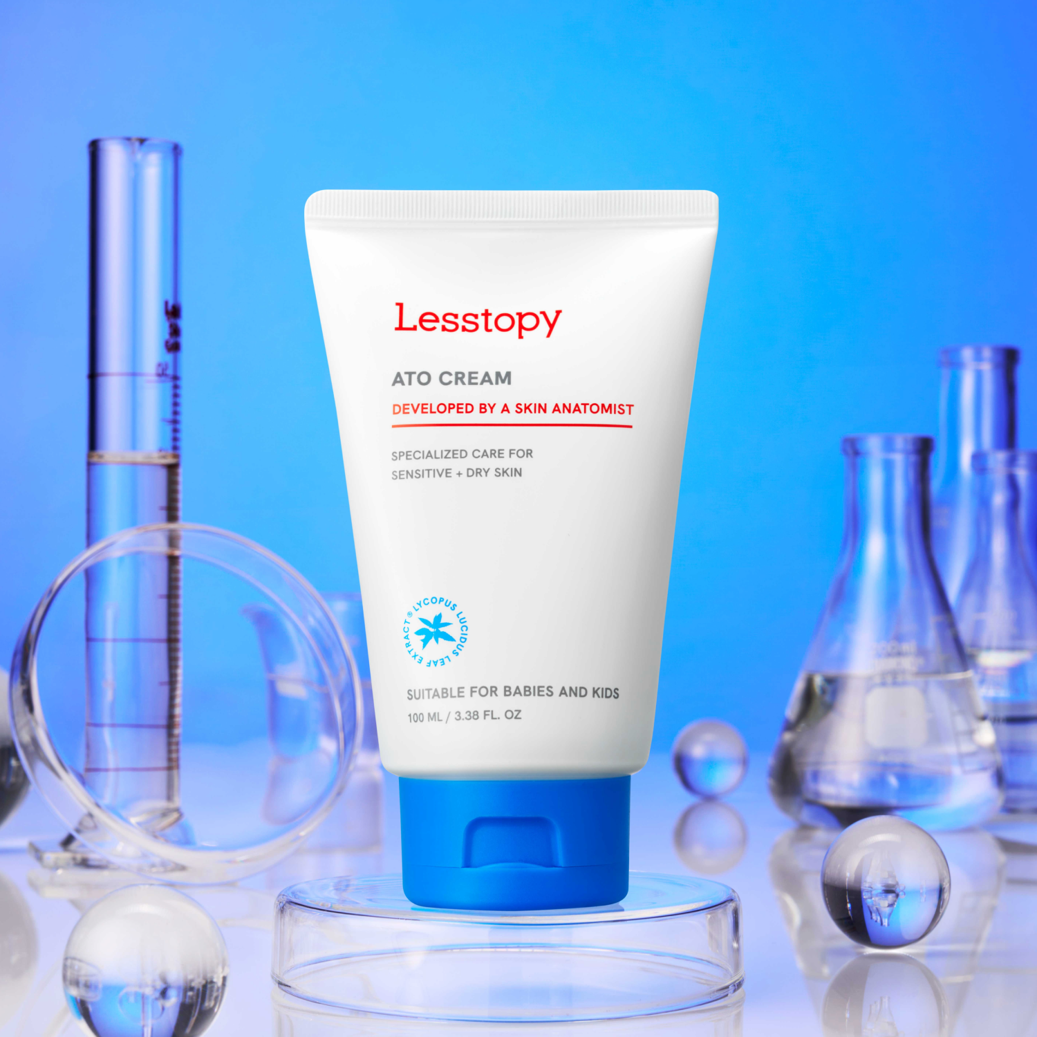 _Lesstopy_ ATO Cream for Baby Organic_ EWG Green_ Fragrance_Free_ Moisturizer for Sensitive Skin